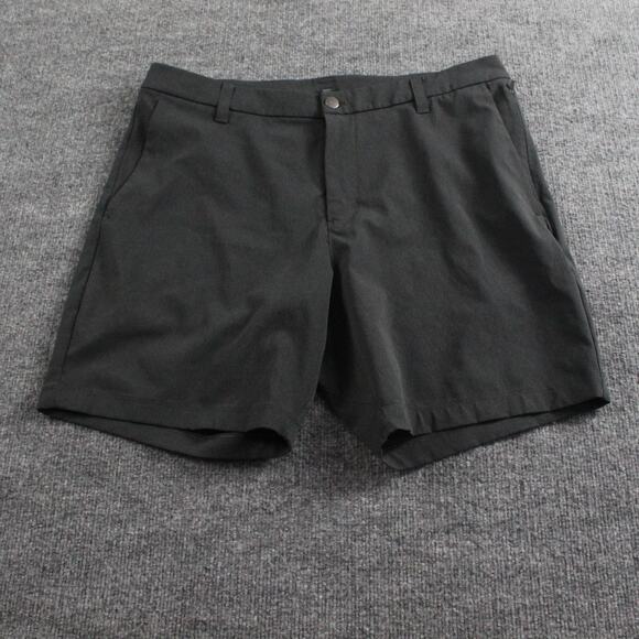Lululemon Shorts Mens 34 Commission Classic Fit 7 Ventlight Black Golf Athletic - Picture 1 of 10
